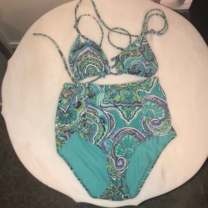 Aerie high waisted bathing suit